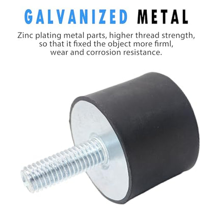 M10x28mm Male Thread Studs Rubber Shock Absorbers Isolators 40x30mm - size: M10*28,VD-D40*H30, 2Pcs