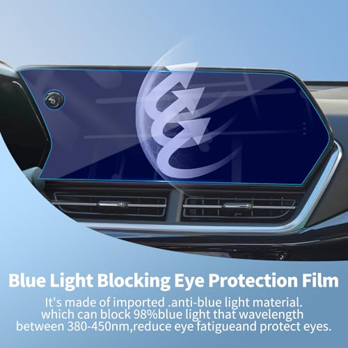 Tempered Glass Screen Protector 11" Nav + 8" Dash for 2026 Chevy Trax LT - color: for 25-26 Chevy Trax Set Blue