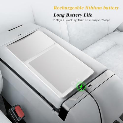 Car Visor Mirror with Lights & 20X Magnification, Universal Fit - color: 1pcs-White
