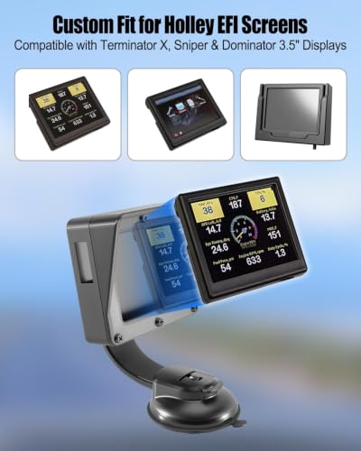 Flexible Suction Cup Mount Fits for Holley 3.5In EFI Screens