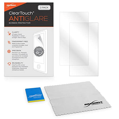 BoxWave Screen Protector Compatible with Woibugee Double Din Car Stereo (10 in) - ClearTouch Anti-Glare (2-Pack), Anti-Fingerprint Matte Film Skin