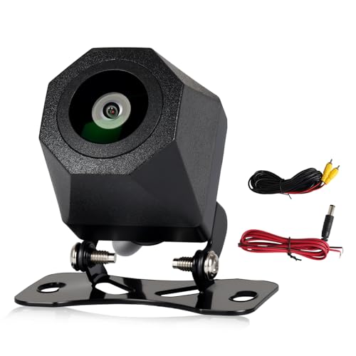Camecho Backup Camera IP68 Waterproof Car Rear View Camera Wide Angle Rearview Reversing Clear Night Vision AHD Image for Car Vehicle Trailer SUV RV