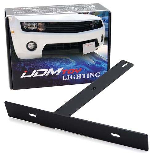 iJDMTOY License Plate Relocator Bracket for Chevy 2010-15 Camaro LS LT SS