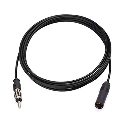Bingfu Car FM AM Radio Antenna Extension Cable 6.5 feet / 2m Cord DIN Plug Connector Coaxial Cable for Vehicle Truck Car Stereo Head Unit CD Media Receiver Player - size: 6.5ft / 2m