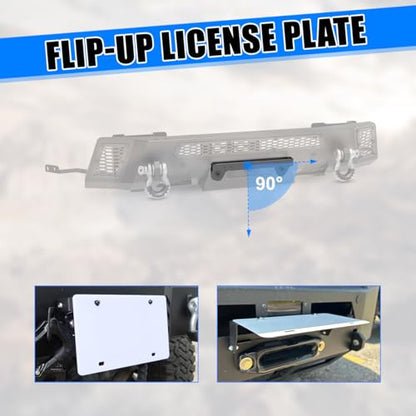 Nixon Offroad Modular Steel Front Bumper For 2019-2023 Ford Ranger - style: 1A+102