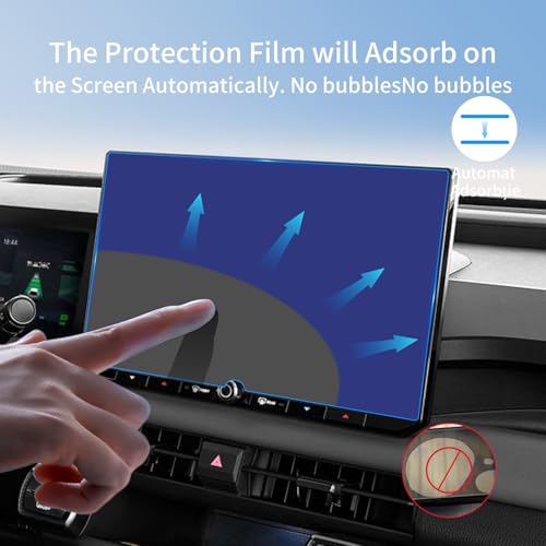 Tempered Glass for 2026 Toyota RAV4 Limited Nav Screen Protector 12.9 Inch - color: For 2026 Toyota RAV4 Nav 12.9 Blue