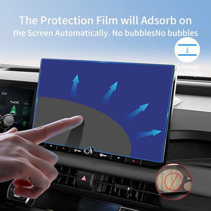 Tempered Glass for 2026 Toyota RAV4 Limited Nav Screen Protector 12.9 Inch - color: For 2026 Toyota RAV4 Nav 12.9 Blue
