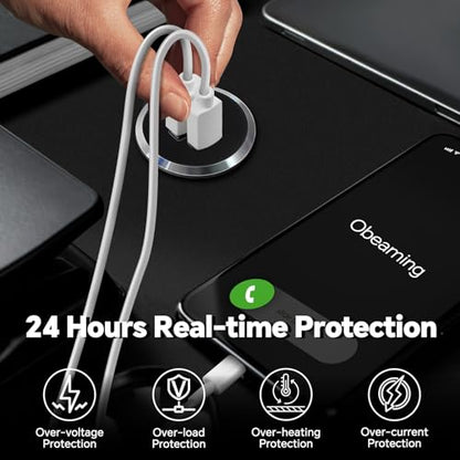Aluminum 12V USB Outlet, Dual Port Fast Charging Car Charger - color: Small Version