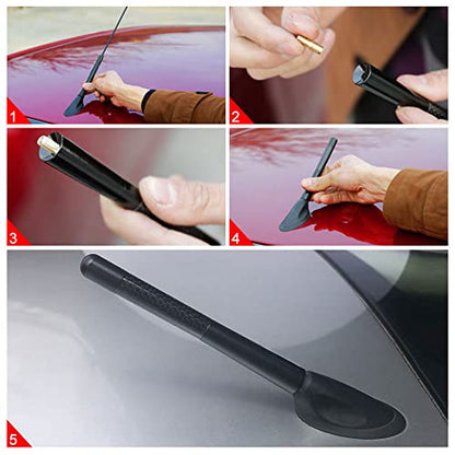 4.7 Inch Carbon Fiber Short Automotive Antenna, Short Carbon Fiber Radio Antenna, Carbon Fiber Antenna, Universal Car Antenna Replacement for Most Vehicles - color: Carbon Fiber