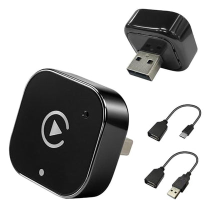 ZYAN Wireless CarPlay & Android Auto Adapter with Extension Cable USB-A and USB-C