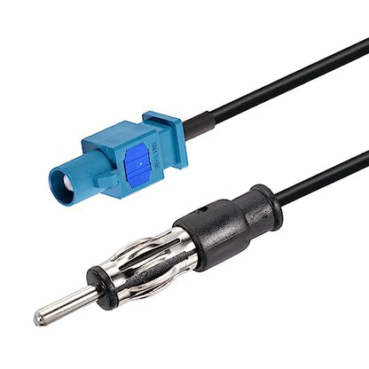 Bingfu Universal Vehicle Car Stereo FM AM Radio Antenna Adapter Cable Fakra Z Male to DIN Plug Connector Cable 1M 3.28ft for Car Stereo Audio HD Radio Head Unit CD Media Player Receiver - color: Fakra Z to DIN Plug 3.28ft