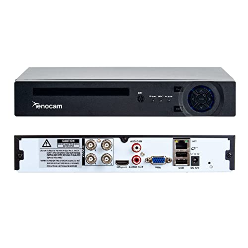 4CH 1080N Hybrid 5-in-1 AHD DVR (1080P NVR+1080N AHD+960H Analog+TVI+CVI) Standalone DVR CCTV Surveillance Security System Video Recorder Motion Detection， Hard Drive not Included - color: 4CH