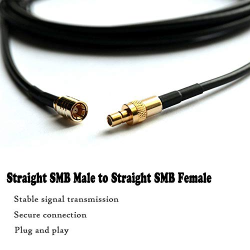 Anina 23' XM Antenna Extension Cable for Sirius Home Vehicle Satellite Radio Stereo Receivers Tune Straight SMB Male to Straight SMB Female - size: 23 FT Straight