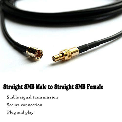 Anina 23' XM Antenna Extension Cable for Sirius Home Vehicle Satellite Radio Stereo Receivers Tune Straight SMB Male to Straight SMB Female - size: 23 FT Straight