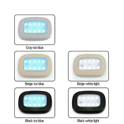 MASO Car Interior Dome Light 10LED Ceiling Roof Lamp 12V USB Rechargeable Reading Lights for Trailer/Van/Yacht/Boat/Caravan（Black+White）