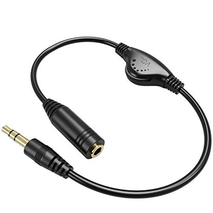PChero 3.5mm Male to Female Stereo Audio Extension Adapter Cable,10inch - size: 1 ft, 1 Pack