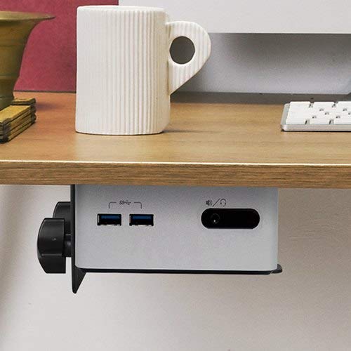 Mount Plus MP-CPB-1 Thin Client | Mac mini | Intel NUC | Game Console | VESA Mount to Save Space by Mounting Thin Client PC to Back of Monitor, Small TV, Monitor Arm, Stand Pole, Under Desk