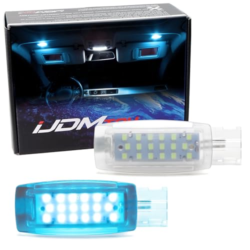iJDMTOY LED Sun Visor Vanity Mirror Lights For VW Golf/Jetta/Passat/CC - style: Aqua Ice Blue