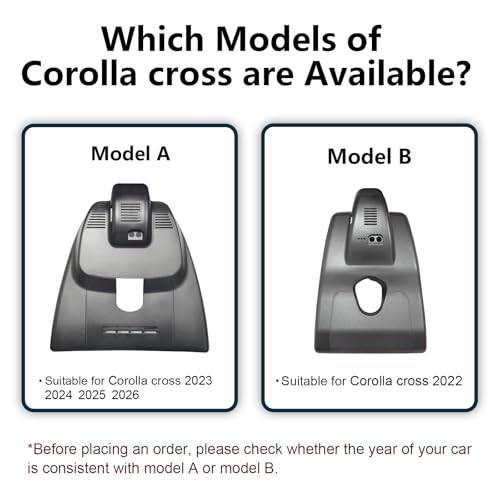 Front 4K & Rear 1080P Dash Cam for Toyota Corolla Cross 2022 (Model B) - style: Corolla Cross Model B Front 4K & Rear1080P