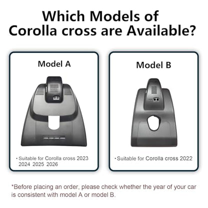 Front 4K & Rear 1080P Dash Cam for Toyota Corolla Cross 2022 (Model B) - style: Corolla Cross Model B Front 4K & Rear1080P