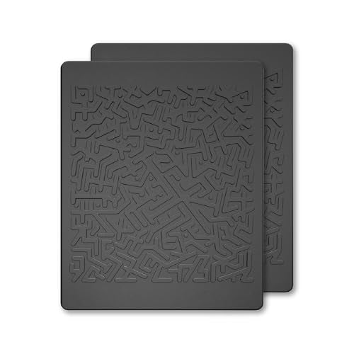 Car Dashboard Non Slip Mat, JIMISHA Anti Slip Pad, Anti Slide Sticky Dash Pad, Multifunctional Fixate Gripping Gel Pad for Radar Detector, Cell Phone, Keys, Glass, GPS, Coins 6.3x5.1 inch (2 Pack) - color: Black - 2 Pack