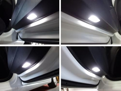iJDMTOY Xenon White LED Footwell, Door Sill, Side/Under Door Lights, Compartment Glove Box or Trunk Cargo Lights, Compatible With Audi A1 A3 A4 A5 A6 A7 A8 Q3 Q4 Q5 Q7 Q8 - style: White