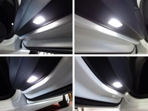 iJDMTOY Xenon White 18-SMD Full LED Footwell, Door Sill, Under Side Door Courtesy Lights, Compatible With Acura TL TLX RDX MDX ZDX, etc - style: Xenon White