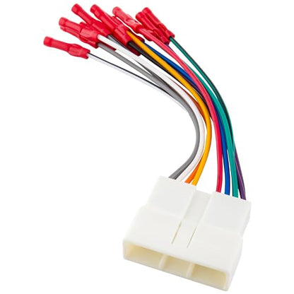 RED WOLF Car Radio Wiring Harness 16 Pins Replacement for Honda Accord Civic CRV 1986-1998, Acura Integra CL RL 1986-2001 Vehicles Aftermarket Stereo Player CD Cable Plug w/Wire Butt Install