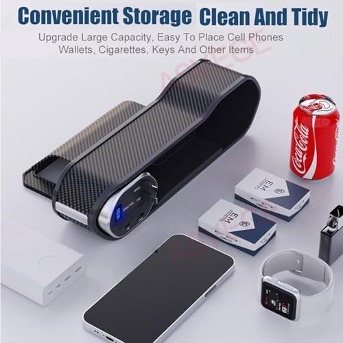 ASVEGE Universal Car Seat Gap Filler Organizer with Wireless Charger - size: box-1