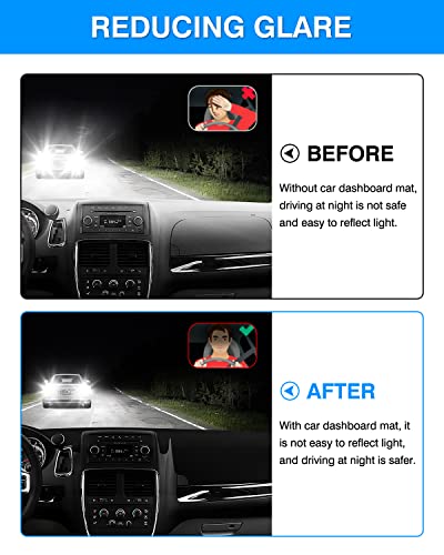 Autorder Dashboard Cover Mat for Dodge Grand Caravan 2011-2020 /Chrysler Town Country 2011-2016 Accessories Dash Cover Flannel Dash Mat Sunshade Glare UV Rays Protector - size: Black 11-20 Grand Caravan