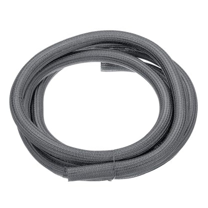 MECCANIXITY Split Sleeve Wire Loom 1" 10Ft Grey Self Wrapping Braided Sleeve UL94-V2 Fireproof PET Sleeving for Automotive, Home Cable Management - color: Grey, size: 1" x 10Ft