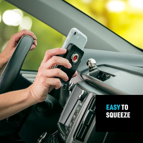 Nite Ize Steelie Squeeze Dash Kit - Magnetic Cell Phone Holder for Car Dashboard - Adjustable Phone Holder for Cars - Compatible with Apple MagSafe iPhones & Accessories - style: Squeeze