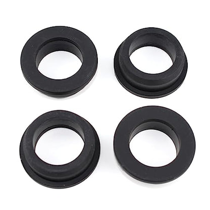 EASYEAH 1-1/2" Drill Hole, 1" ID Silicone Rubber Grommets for Wiring - color: Black, size: 1-1/8"ID, 1-1/2"DH