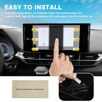 Karltys [Upgrade] Screen Protect 2025 2026 Toyota Sienna 8-Inch Accessories [No Glare & Fingerprint] Touchscreen with Button, 2025 Sienna LE Navigation - size: 2025 Toyota Sienna 8-Inch