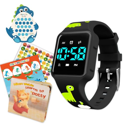 BEN NEVIS Potty Training Watch, Digital Toddler Watch with Countdown/Music/Alarm Clocks/Vibration Reminder and Waterproof, Remind Toddler to Go to The Toilet - color: 02-MengLong