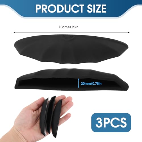 3PCS Car Backup Camera Rain Cover,Protection for License Plate Backup Camera Cover,Back up Camera for Truck, Ideal for Car and Truck Owners,DIY Enthusiasts and Daily Commuters - color: black