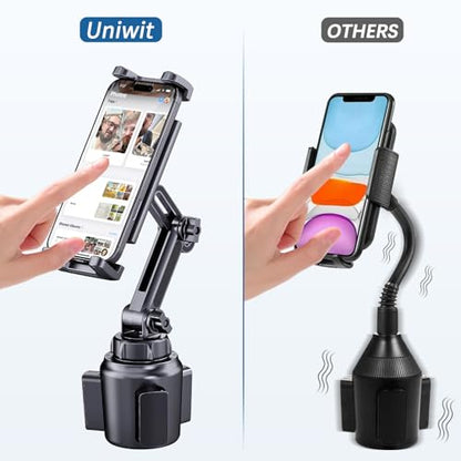 Cup Holder Phone Tablet Mount for Car,Truck,360° Rotatable & Adjustable Arm Compatible with iPad iPhone Samsung Tab Kindle Fire HD Smartphones and Other 4.7-10" Devices