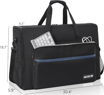 AKOZLIN 27"-32" Dual Monitor Carrying Case, Padded TV Travel Case - size: For Dual 27"- 32" Screen