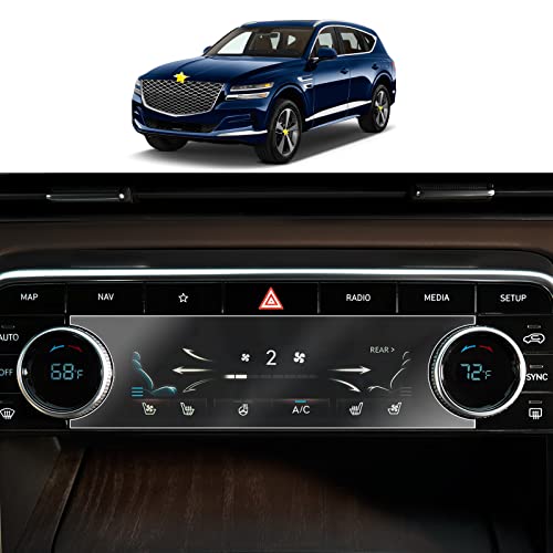 SKTU Screen Protector for 2024 2023 2022 2021 Genesis GV80 Air Conditioner Screen 2023 2024 Genesis GV80 Accessories High Clarity Anti-Scratch (2Pcs) - color: 2021-2024 GV80 Air Conditioner Screen