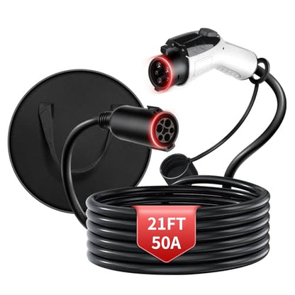 J1772 EV Extension Cable 50A 21FT, Level 2 - size: 50A_21FT