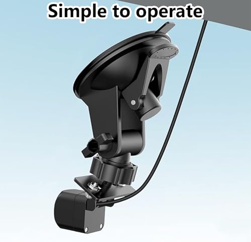 Car Rear Camera Holder, Suction Cup Rear Dash Cam Mount, Vehicle Windshield Window Mount Bracket for Backup Camera, Rearview Recorder and Auto Cameras, Universal for Cars, Trucks, SUVs