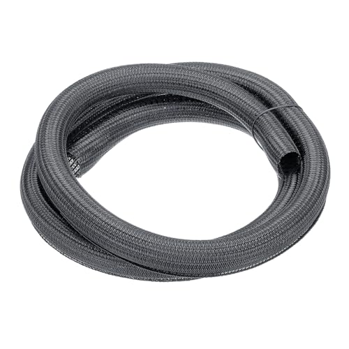 MECCANIXITY Split Sleeve Wire Loom 1" 5Ft Grey Self Wrapping Braided Sleeve UL94-V2 Fireproof PET Sleeving for Automotive, Home Cable Management - color: Grey, size: 1" x 5Ft