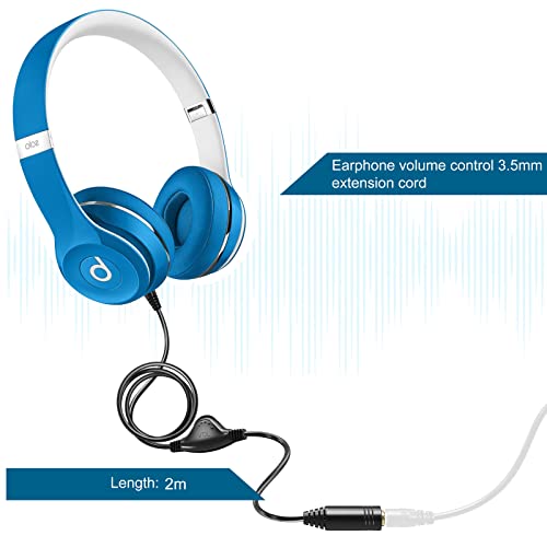PChero Headphone Extension Cable with Volume Control, 2 Packs 6.6ft - size: 6.6ft, 2 Packs