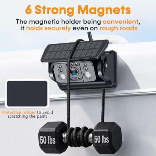 1080P Wireless Backup Camera Magnetic: 1-Min No Wiring Easy Setup & Remove
