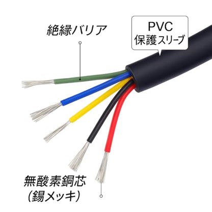 Gabil GRC-Y20 5M RJ12 6-Pin Mic Extension Cable for Mobile Radios - color: 5M(16.4ft)