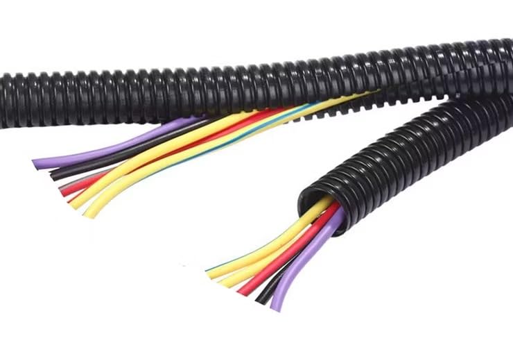 20 Feet 3/8" 9mm Split Wire Loom Conduit Polyethylene Tubing Black Color Sleeve Tube - color: 3/8" (9mm), size: 20 Ft