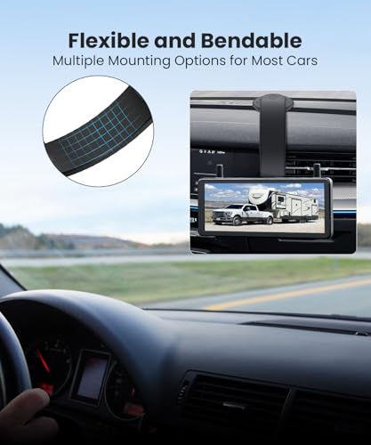AUTO-VOX RV Backup Camera Wireless Bundle: Rear & Side Cameras with 7.2“HD Split-Screen Monitor and Suction Cup Bracket, Full Rear View Protection, for RV, Camper, Fifth Wheel, Travel Trailer
