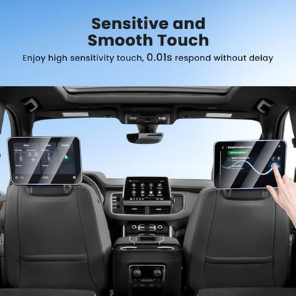 Canvcle 2PCS Rear Screen Protector for 2021-2026 Chevy Tahoe/Suburban/GMC Yukon, 12.6 Inch Rear Seat Touch Screen Protector Tempered Glass Navigation Display Screen Cover Infotainment Protective Film - size: 2021-Present Chevy Tahoe/Suburban/Yukon 12.6 In