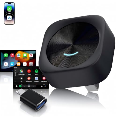 Wireless CarPlay & Android Auto Adapter, Convert Wired to Wireless