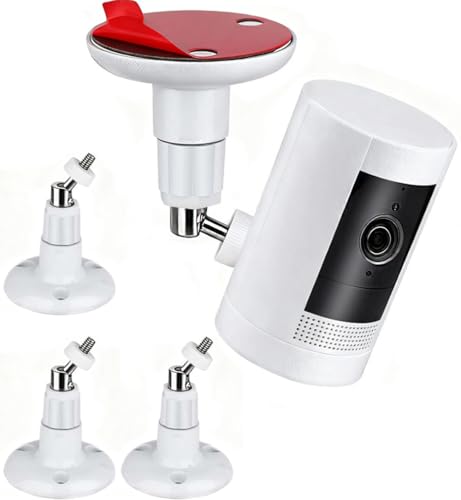 3 Packs Adhesive Ring Camera Mount Stick Up Mount Holder - color: White, size: 3 packs